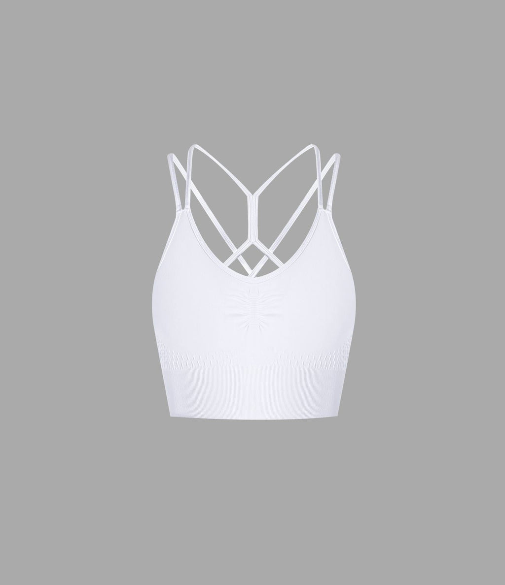 Brassière de sport maintien léger bretelles froncées doubles bonnets A-D OneForm Seamless Flow