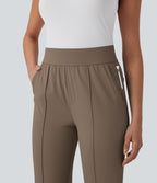 Pantalon de golf séchage rapide, taille mi-haute, avec poches et poche tee, UPF40+
