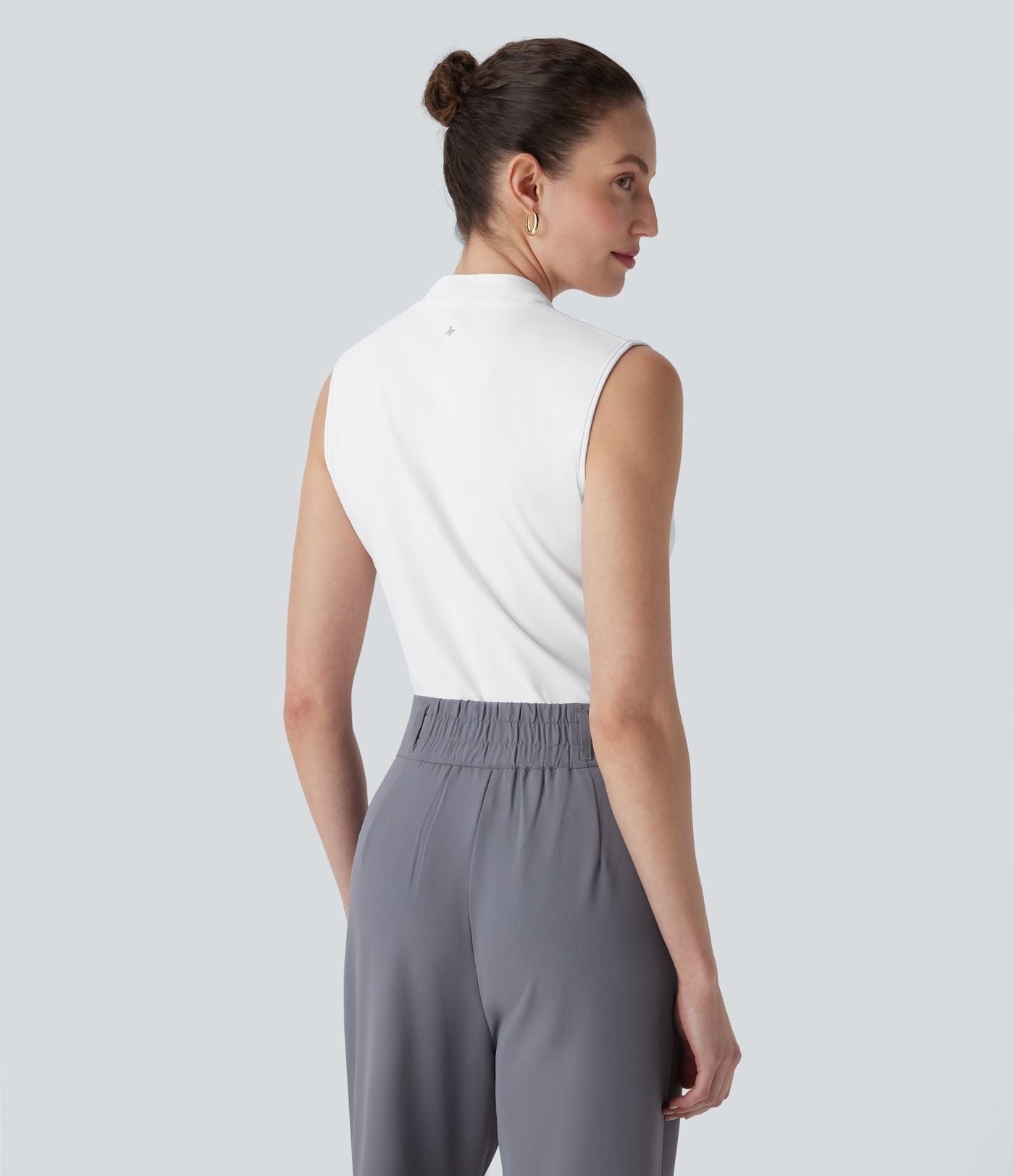 Blouse de travail Softlyzero™ Airy col V zippée sans manches Cool Touch - UPF50+