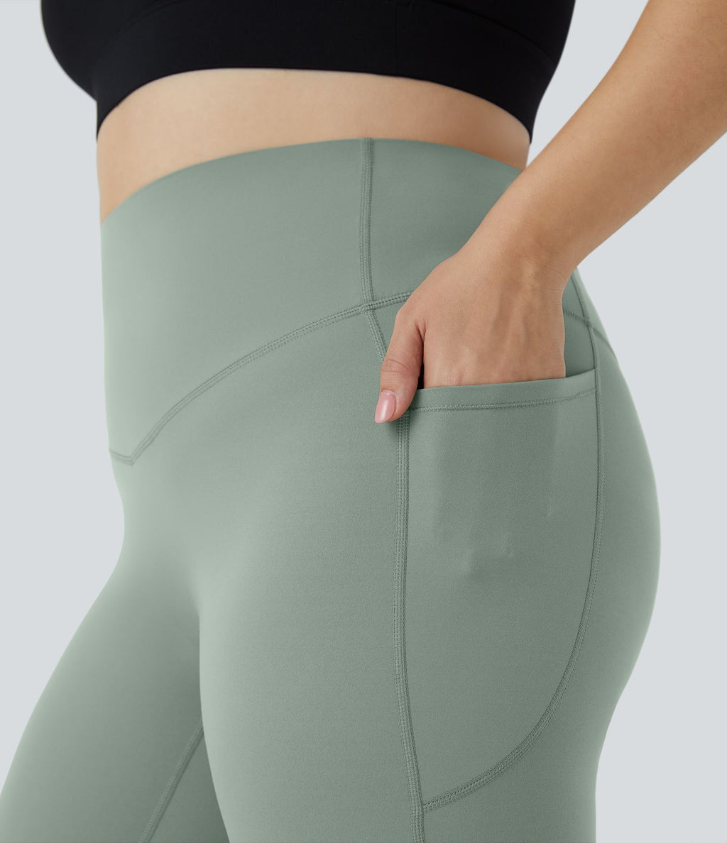 Legging d'entraînement gainant taille haute grande taille avec poches Halara UltraSculpt™