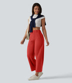 Pantalon barrel DayStretch taille haute avec poches