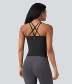 Débardeur yoga SoftlyZero™ Plush double bretelles dos croisé longueur étendue