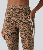 Halara UltraSculpt™ Legging corsaire de training gainant taille haute léopard color block avec poches