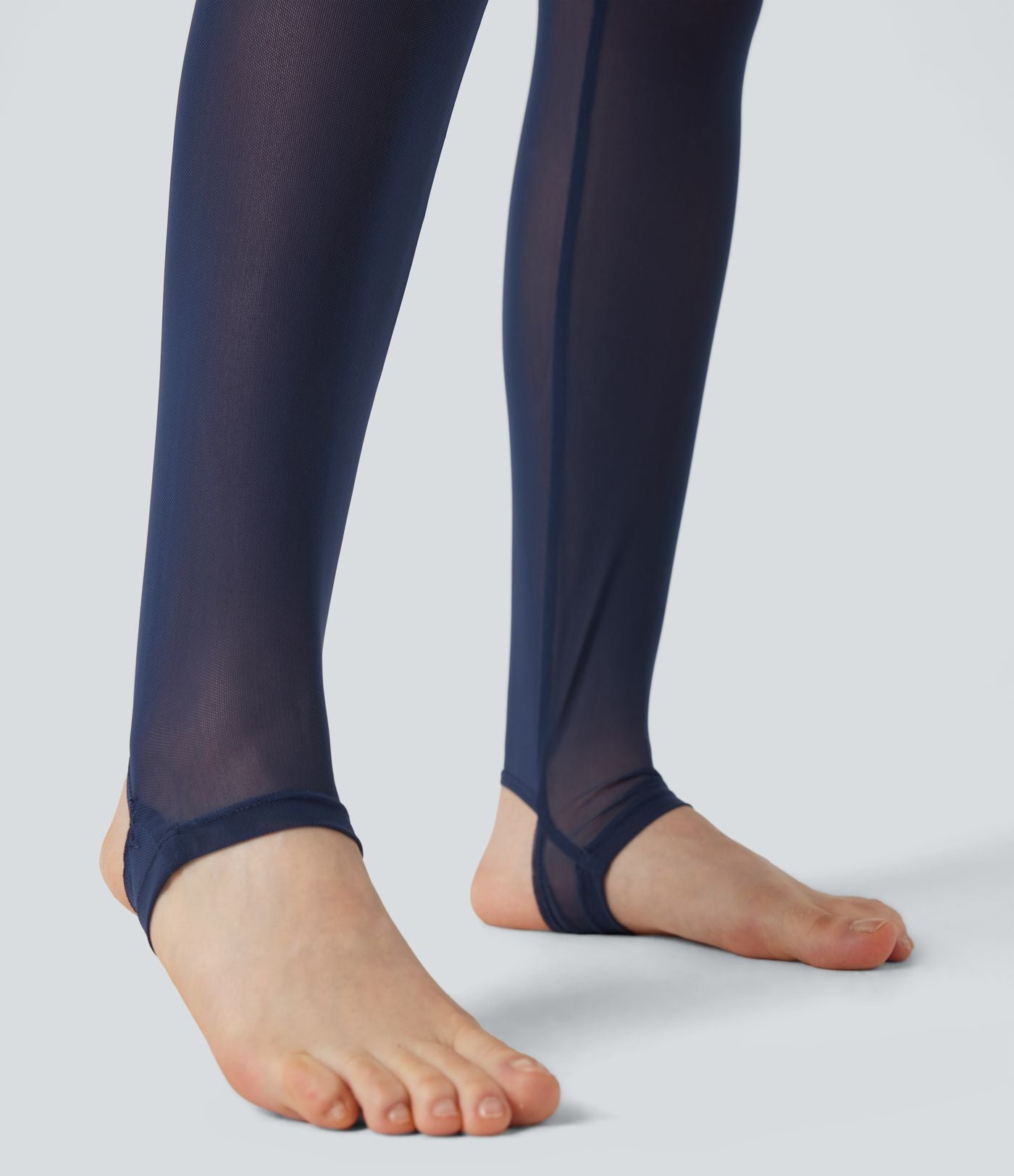Legging à jupe étrier danse Breezeful™ 2-en-1 taille haute plissé résille contrastante séchage rapide avec poches