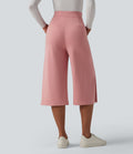 Pantalon tailleur capri large Halara Flex™ taille haute avec poches