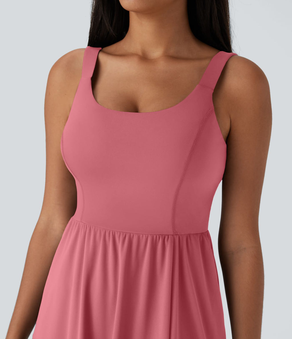 Robe décontractée mi-longue SoftlyZero™ Airy avec coques et effet frais InstantCool avec poches, bonnets E-G