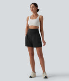 Short de yoga SoftlyZero™ Airy taille haute effet frais InstantCool avec poches 12,5 cm