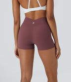 Softlyzero™ Short 7,5cm Biker Taille Haute Croisé Uni