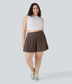 Short tailleur 2-en-1 Cool Touch yoga taille très haute Softlyzero™ Airy grande taille 17,5 cm avec poches