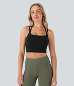 Brassière de sport yoga SoftlyZero™ Plush soutien léger double bretelles bonnets A-D