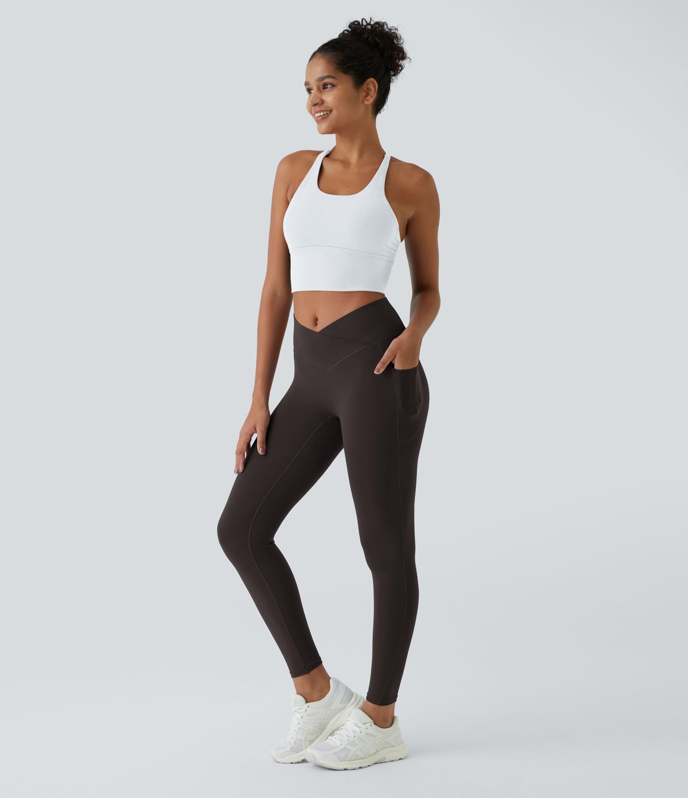 Softlyzero™ Legging Unis Poches Croisées