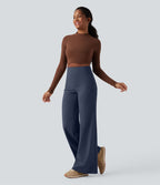 Pantalon yoga large gainant taille haute DayStretch avec poches