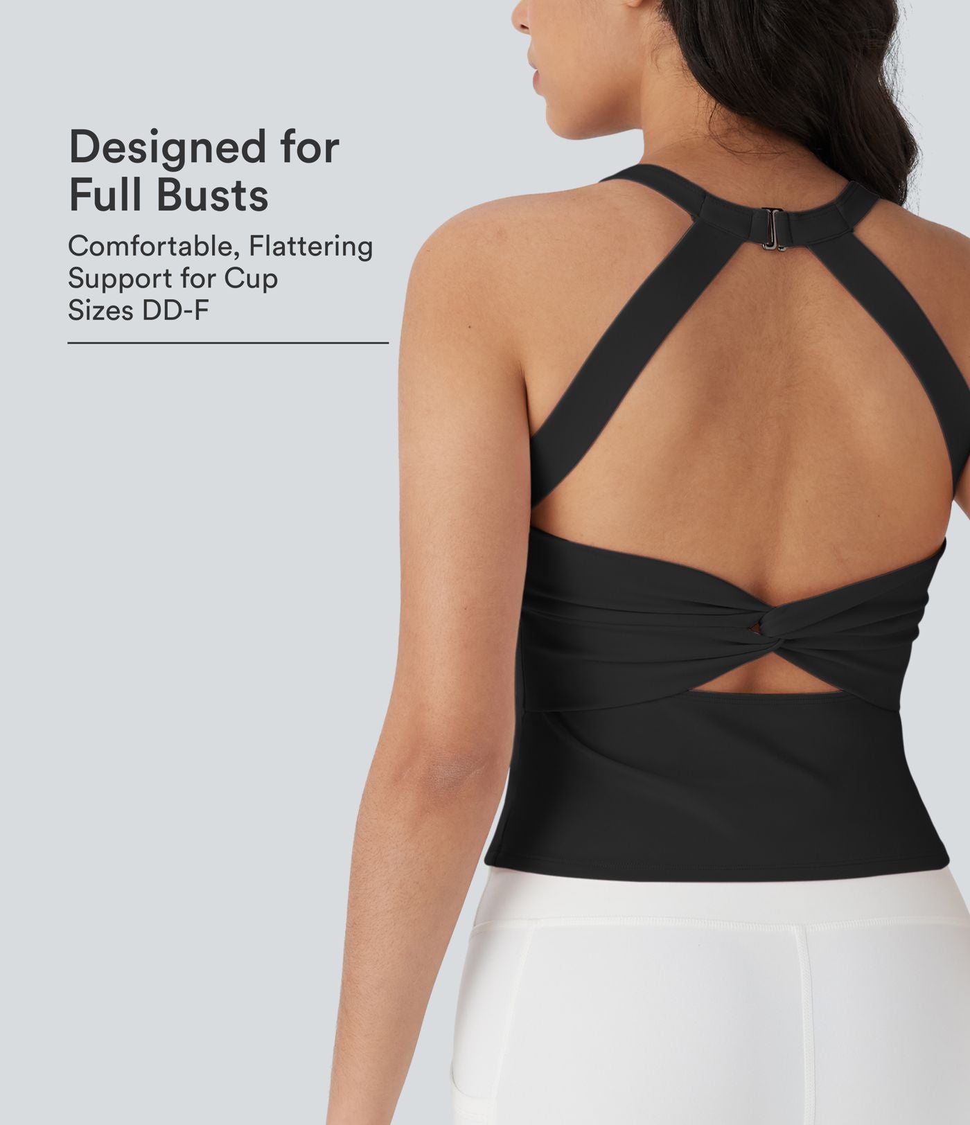 Débardeur yoga SoftlyZero™ Plush à découpes E-G