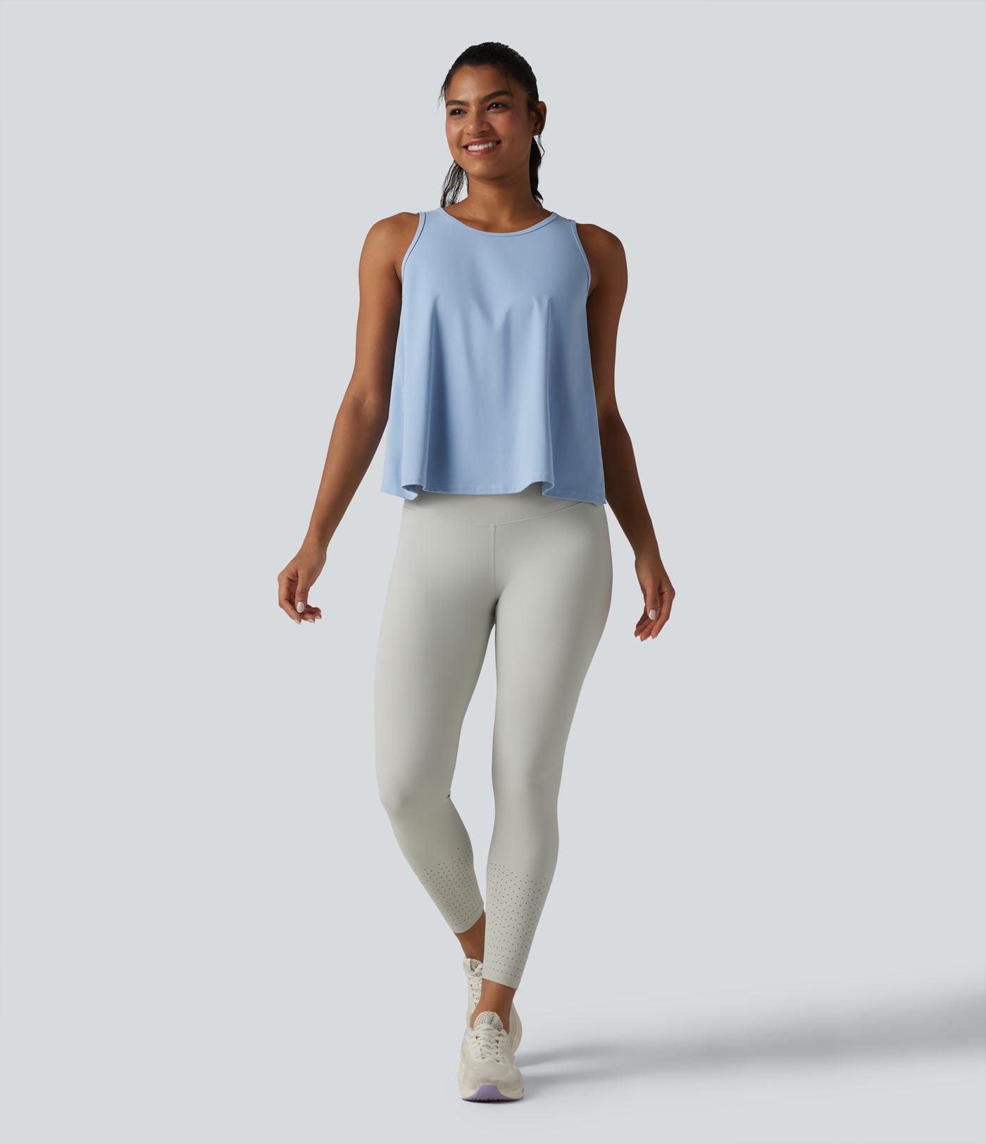 SoftlyZero™ QuickDry Débardeur yoga ample croisé à ourlet volanté