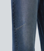 Jean coupe barrel Halara Flex™ taille haute avec poches