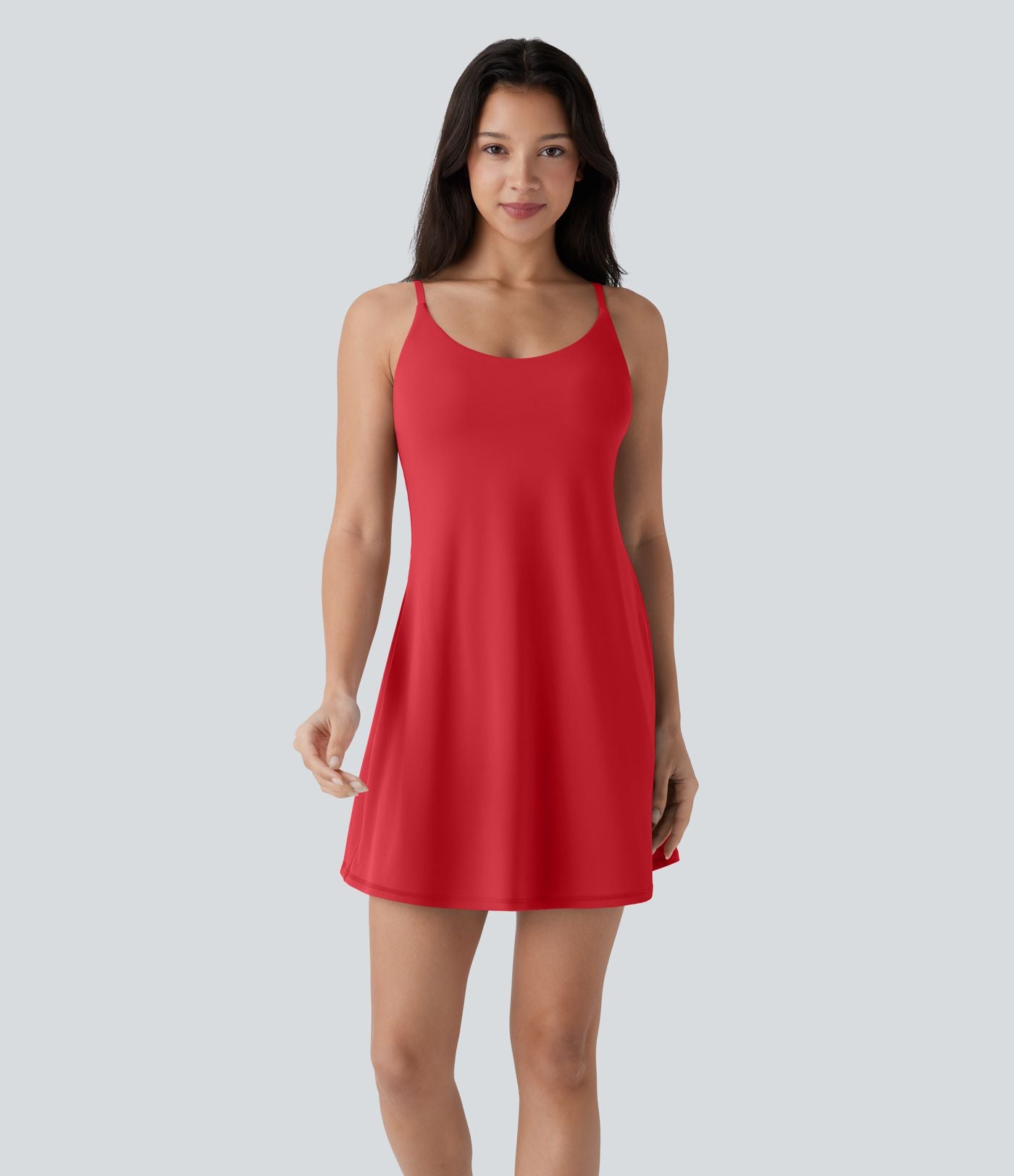 Softlyzero™ Plush Robe de danse courte dos nu avec short intégré - Version Easy Peasy