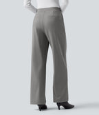 Pantalon tailleur Halara Flex™ DayStretch gainant coupe droite taille haute avec poches