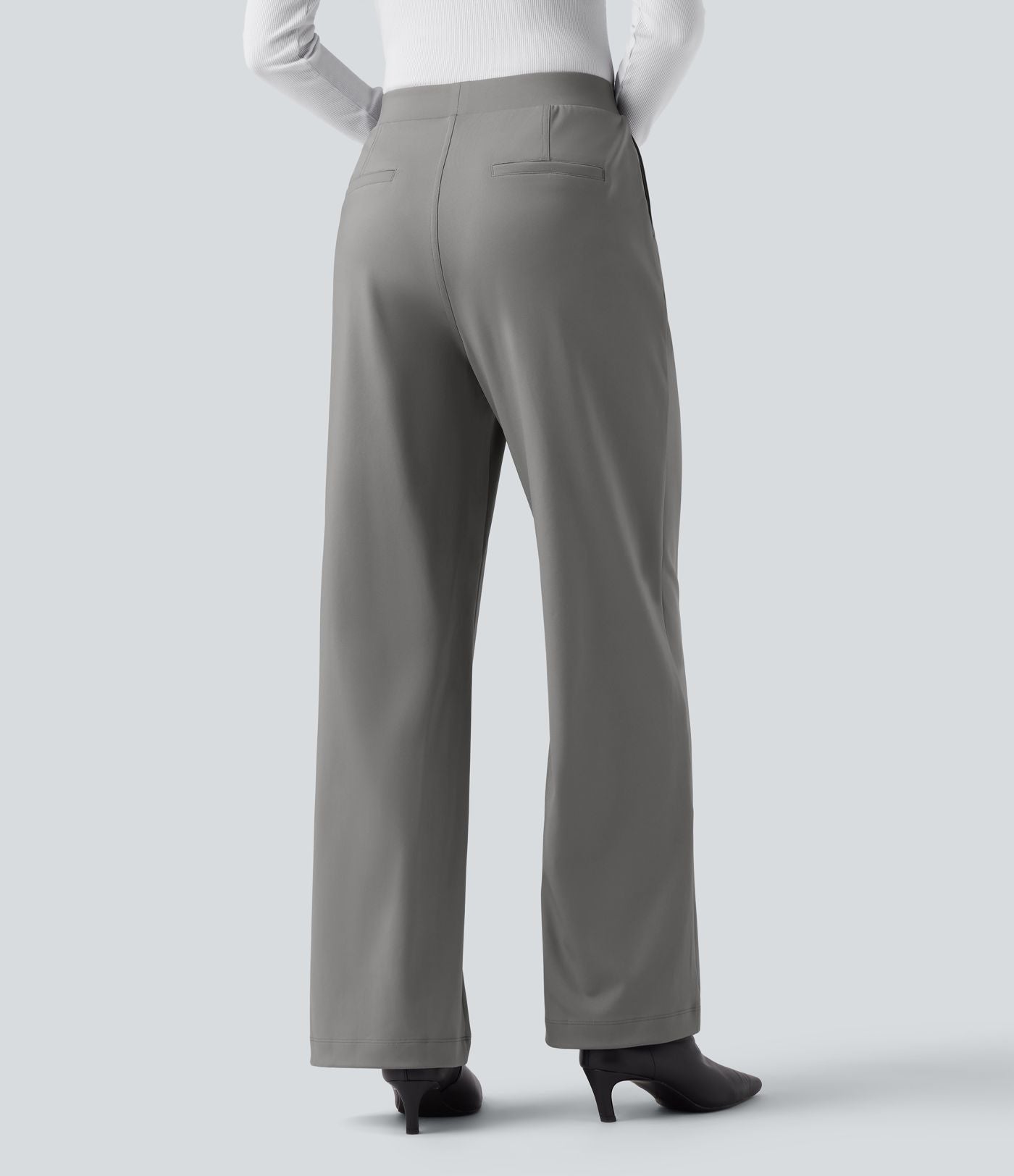Pantalon tailleur Halara Flex™ DayStretch gainant coupe droite taille haute avec poches