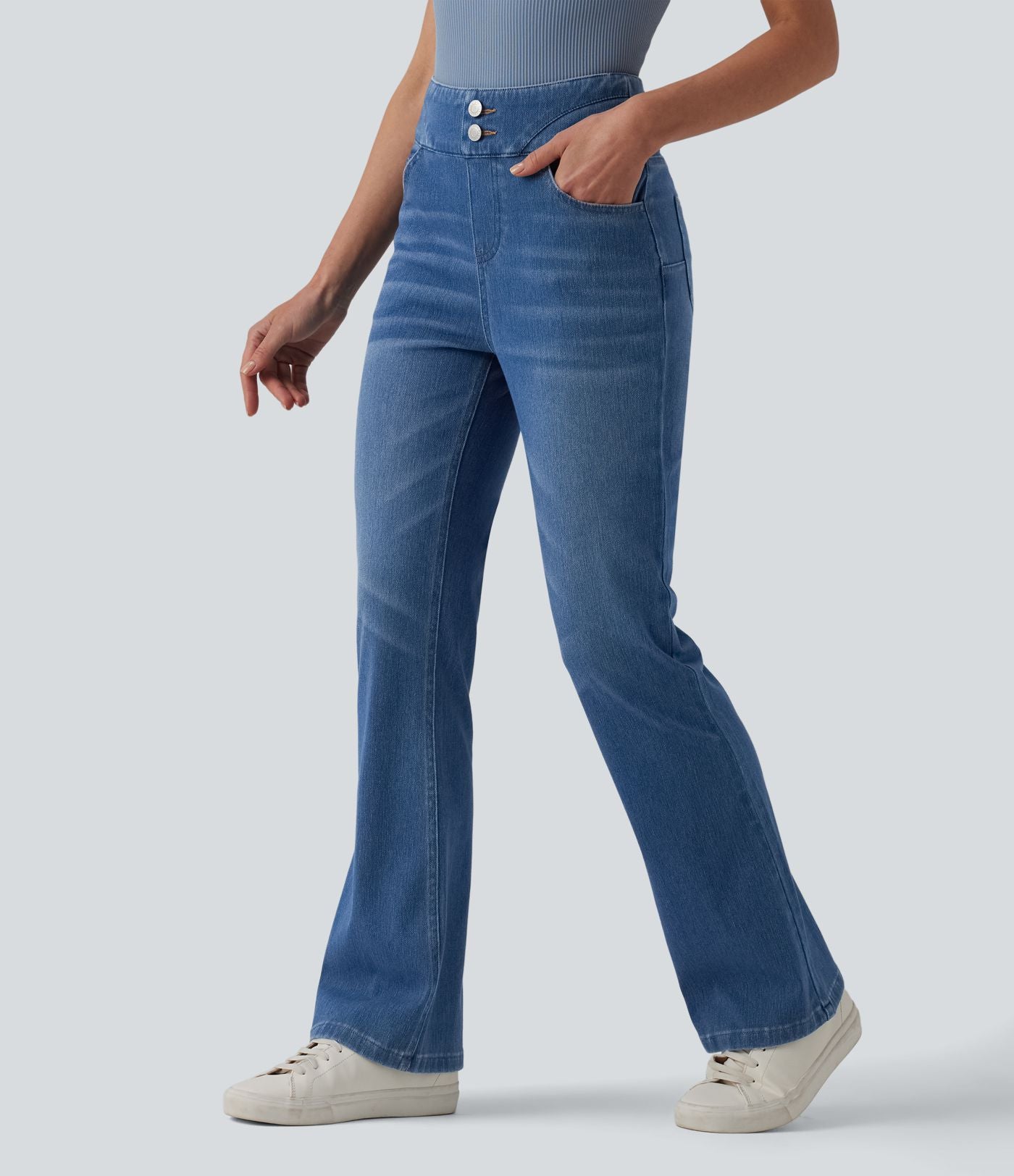 Halara Flex™ Jegging bootcut casual taille haute avec poches