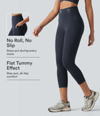 Legging capri de yoga Halara UltraSculpt™ taille haute anti-roulottage ventre plat gainant avec poches