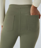 Pantalon tailleur ajusté taille haute Halara Flex™ avec poches
