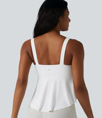 Halara UltraSculpt™ Débardeur de yoga col V push-up coussinets non amovibles ourlet à volants