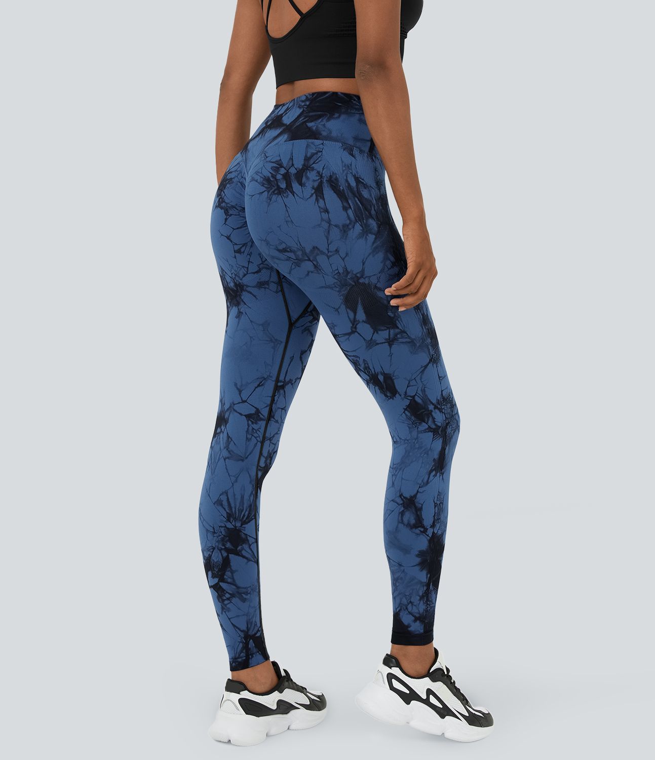 Legging yoga taille haute tie-dye sans couture OneForm Seamless Flow