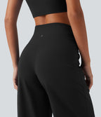 Pantalon de yoga Halara UltraSculpt™ taille haute, coupe droite et croisée, avec poches