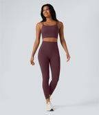 Débardeur yoga court Halara UltraSculpt™ double bretelles torsadé dos nu