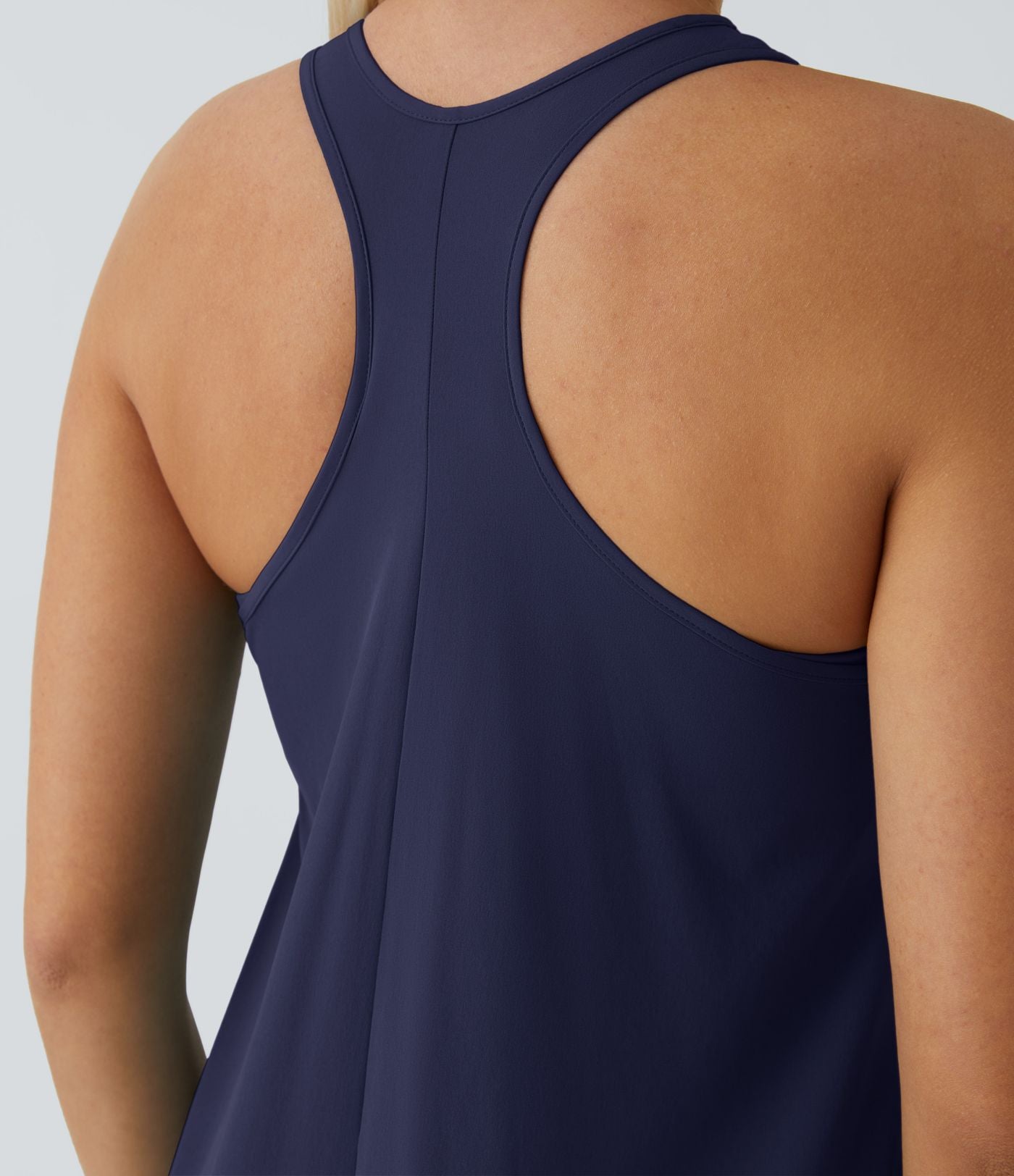 Robe décontractée mi-longue Breezeful™ dos nageur poche latérale fluide asymétrique séchage rapide A-C