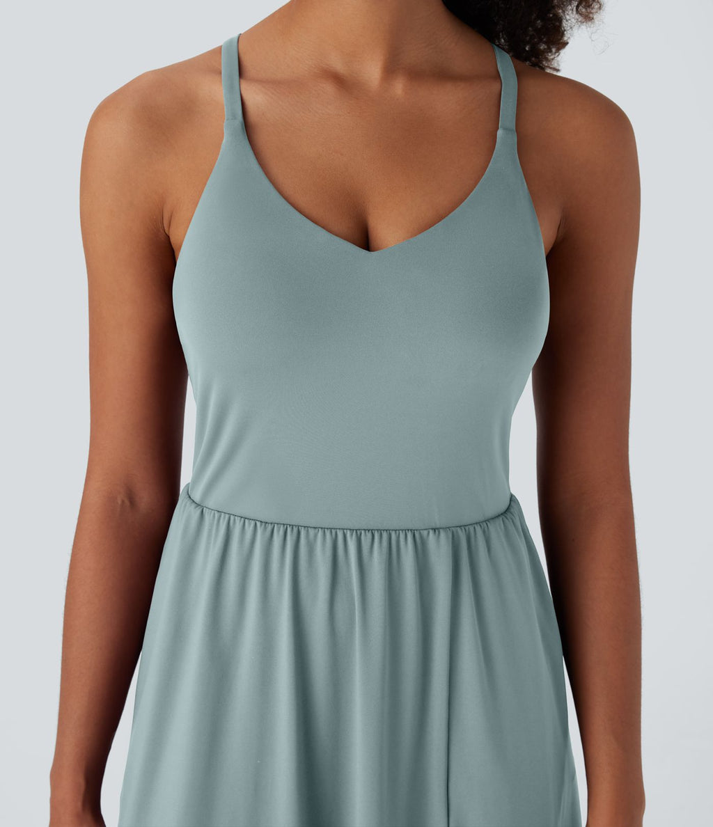 Robe caraco décontractée SoftlyZero™ Airy dos nageur effet frais InstantCool avec poches, bonnets E-G