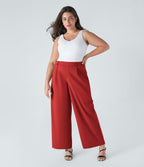Pantalon de travail grande taille coupe droite taille haute Halara Flex™ DayStretch avec poches