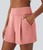Short de travail large taille haute DayStretch avec poches