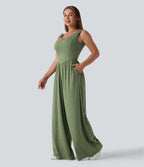 Combinaison casual large col U avec poches - Édition Easy Peasy