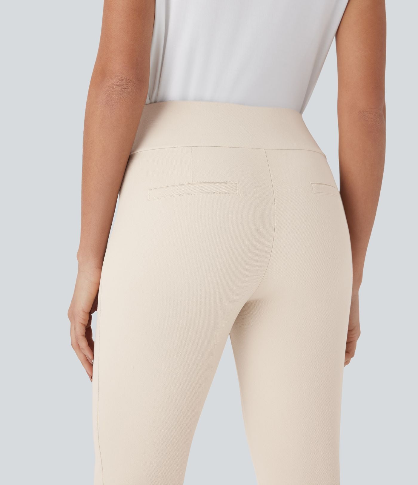 Pantalon de costume skinny taille haute fuselé