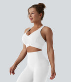 Brassière de sport running Halara UltraSculpt™ maintien léger col V dos nageur bonnets E-G