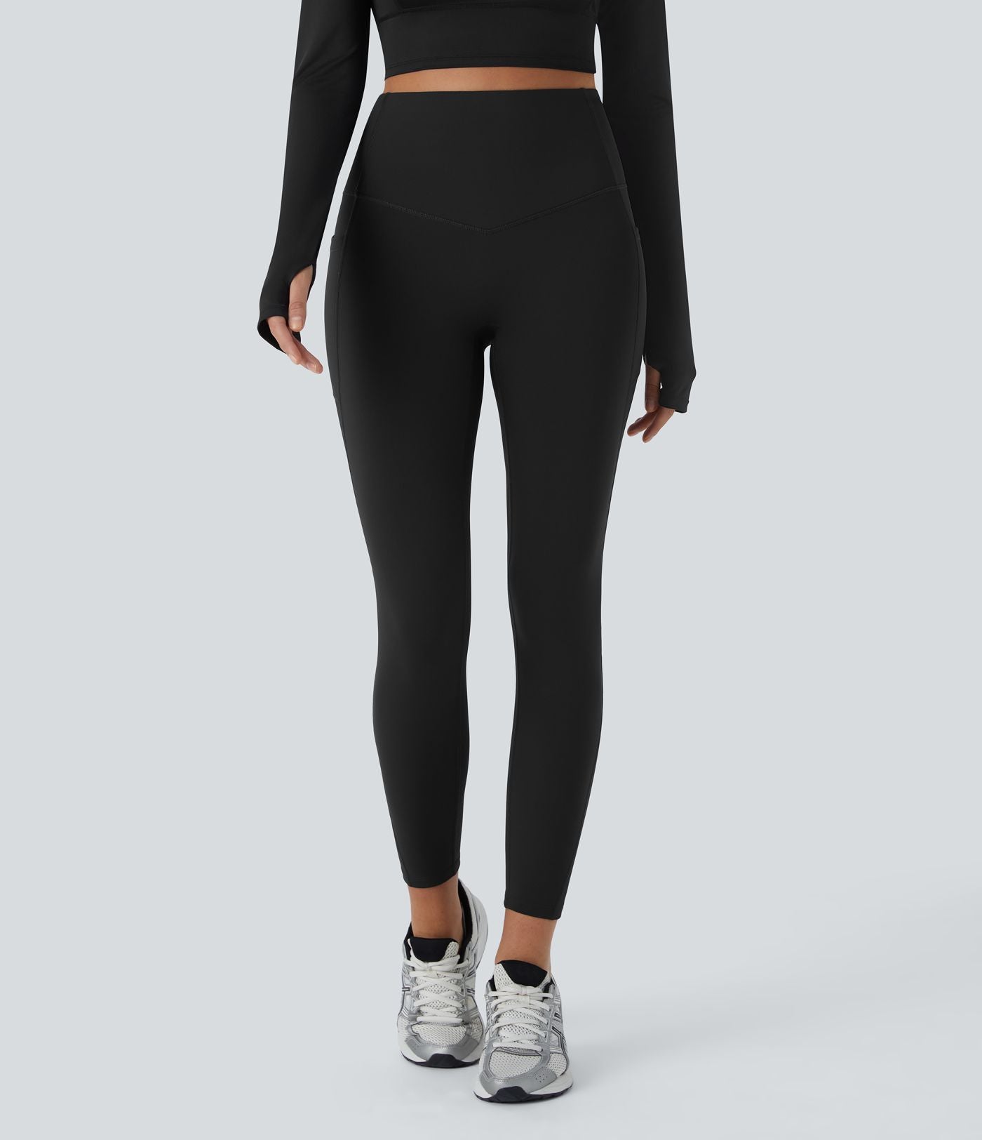 Legging de sport taille haute gainant et thermique Softlyzero™ avec poches