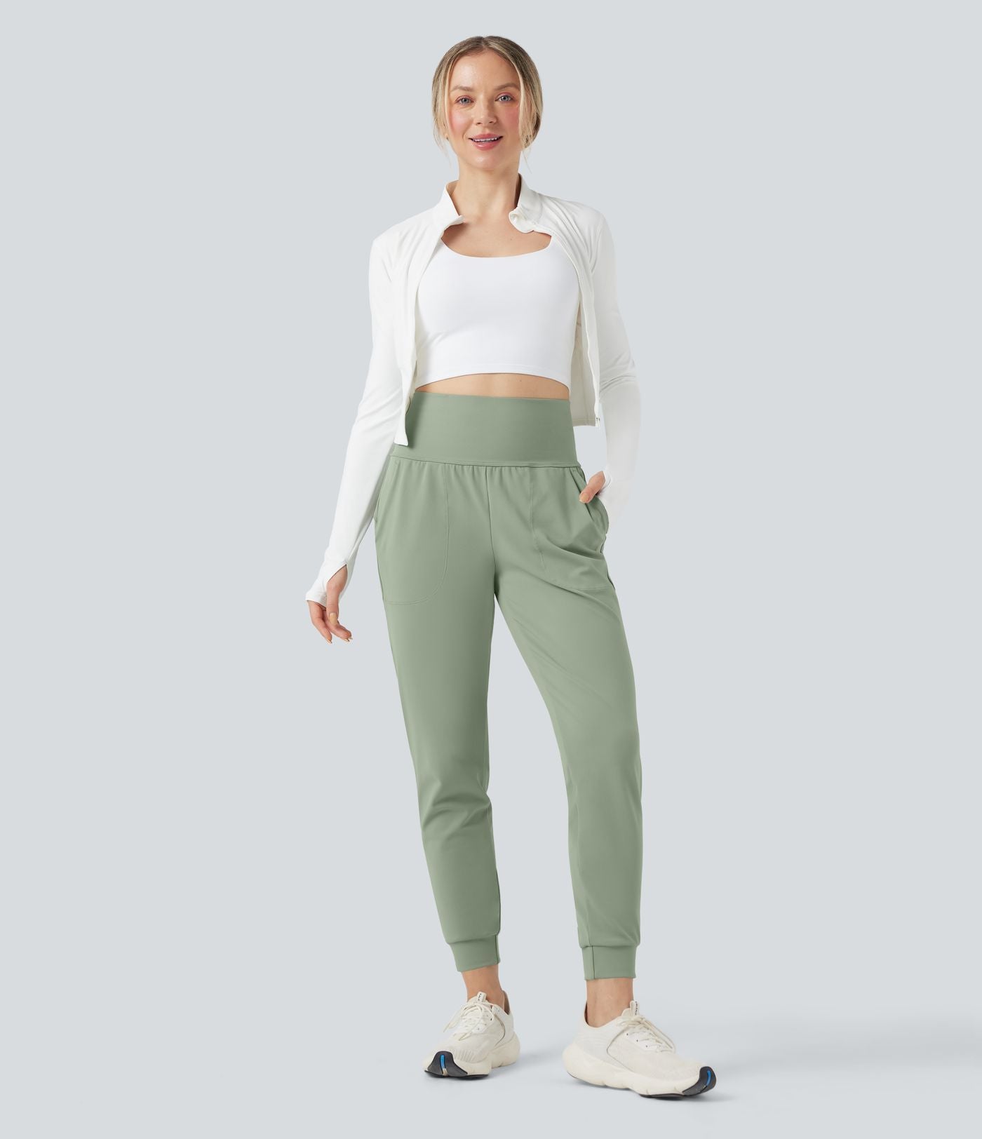 Jogging running gainant taille moyenne DayStretch avec poches