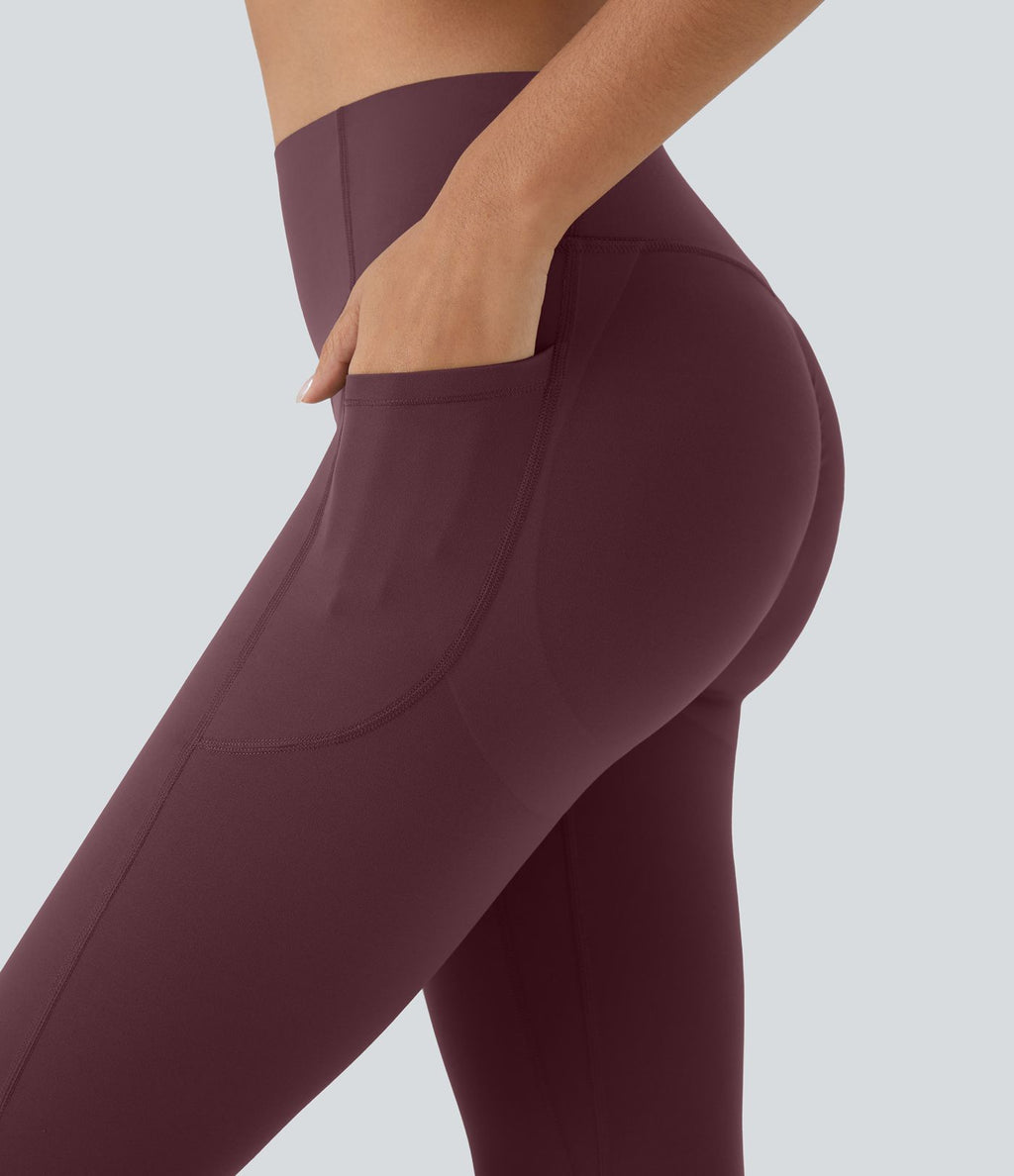 Legging corsaire d'entraînement gainant galbant taille haute avec effet scrunch et poches Halara UltraSculpt™
