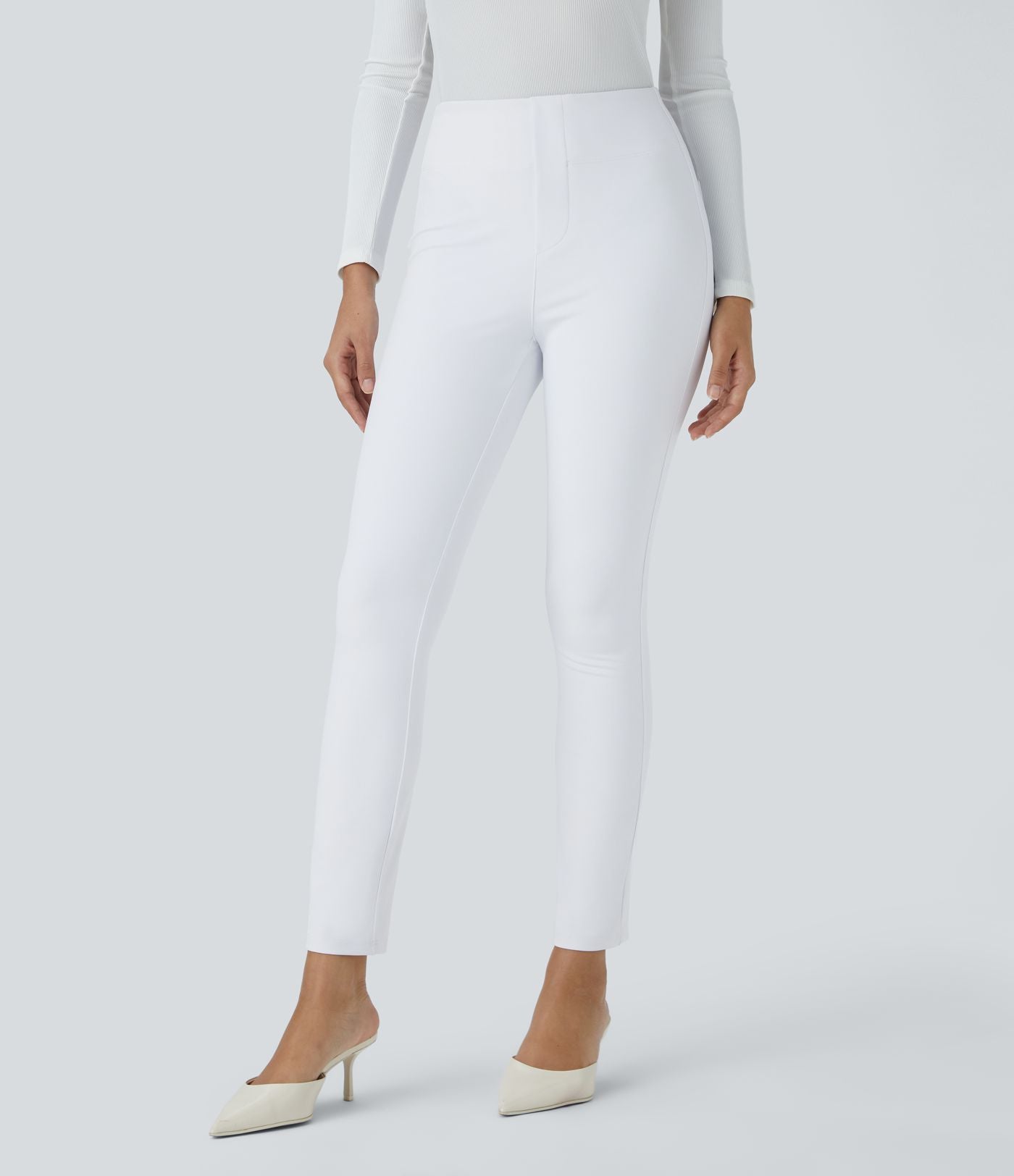 Pantalon tailleur fuselé taille haute Halara Flex™ avec poches