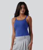 Débardeur casual SoftlyZero™ Plush à encolure asymétrique avec soutien-gorge intégré