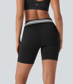 Short cycliste taille haute color block repliable sans couture OneForm Seamless Flow