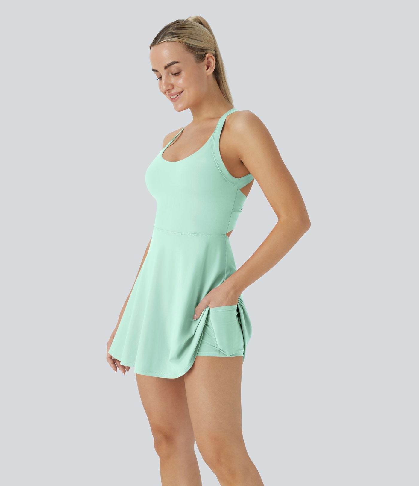Softlyzero™ Airy Robe Sport Torsadée Dos Nu Édition Easy Peasy