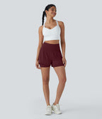 Short de yoga 2-en-1 SoftlyZero™ Airy taille très haute effet frais InstantCool 12,5 cm avec poches