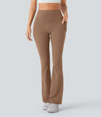 Pantalon de yoga à coupe bootcut gainant galbant taille haute avec effet scrunch et poches Halara UltraSculpt™