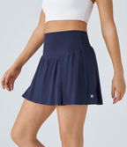 Breezeful™ Jupe Mini de Tennis Taille Haute Plissée 2-en-1 avec Poches Latérales et Séchage Rapide