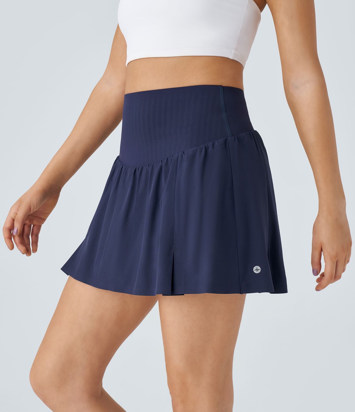 Breezeful™ Jupe Mini de Tennis Taille Haute Plissée 2-en-1 avec Poches Latérales et Séchage Rapide