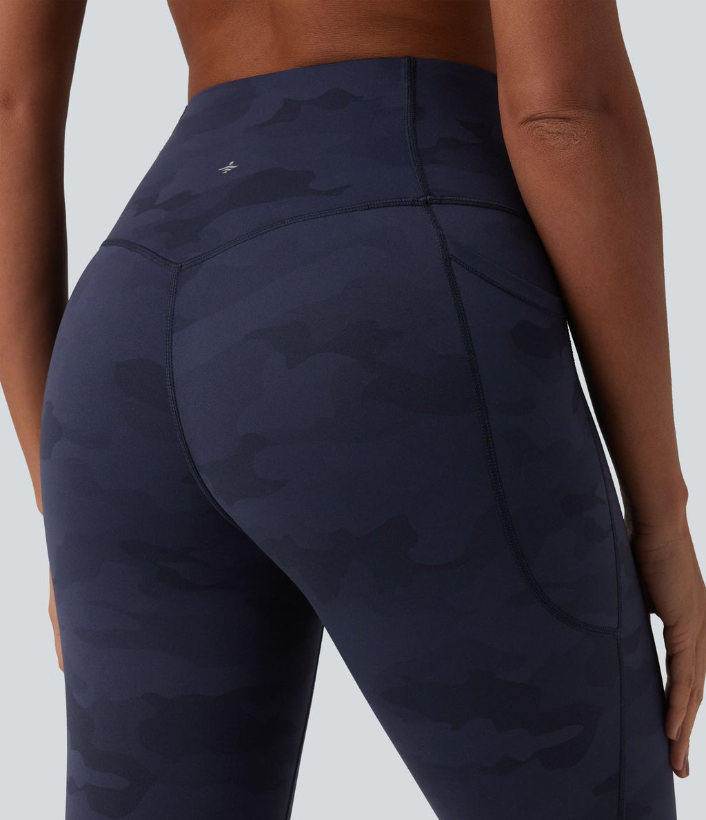 Legging de running Halara UltraSculpt™ gainant taille haute imprimé camouflage avec poches