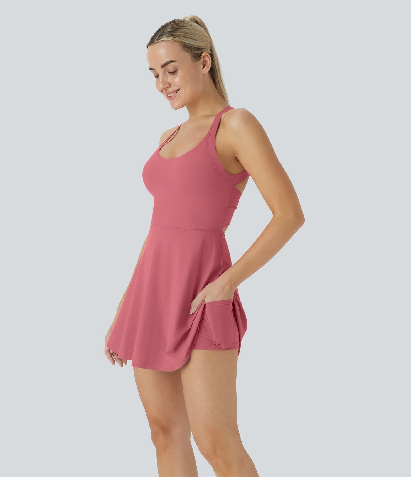Softlyzero™ Airy Robe Sport Torsadée Dos Nu Édition Easy Peasy