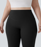 Pantalon de yoga à coupe bootcut gainant galbant taille haute grande taille avec effet scrunch et poches Halara UltraSculpt™